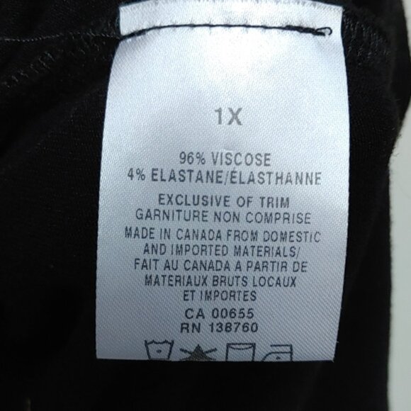 In every story by Penningtons black peasant baby doll top 1X - Picture 10 of 10